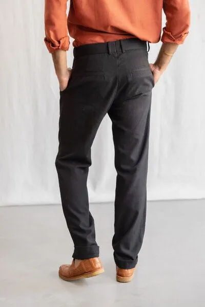 Jyoti - Fair Works Jyoti - Fair Works Bio-Baumwoll Hose Sameer Schwarz – Produktbild 2 von 4
