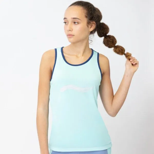 TAO Sportswear TAO Sportswear Atmungsaktives Damen Lauftop Marina, Hellblau/dunkelblau, – Produktbild 2 von 3