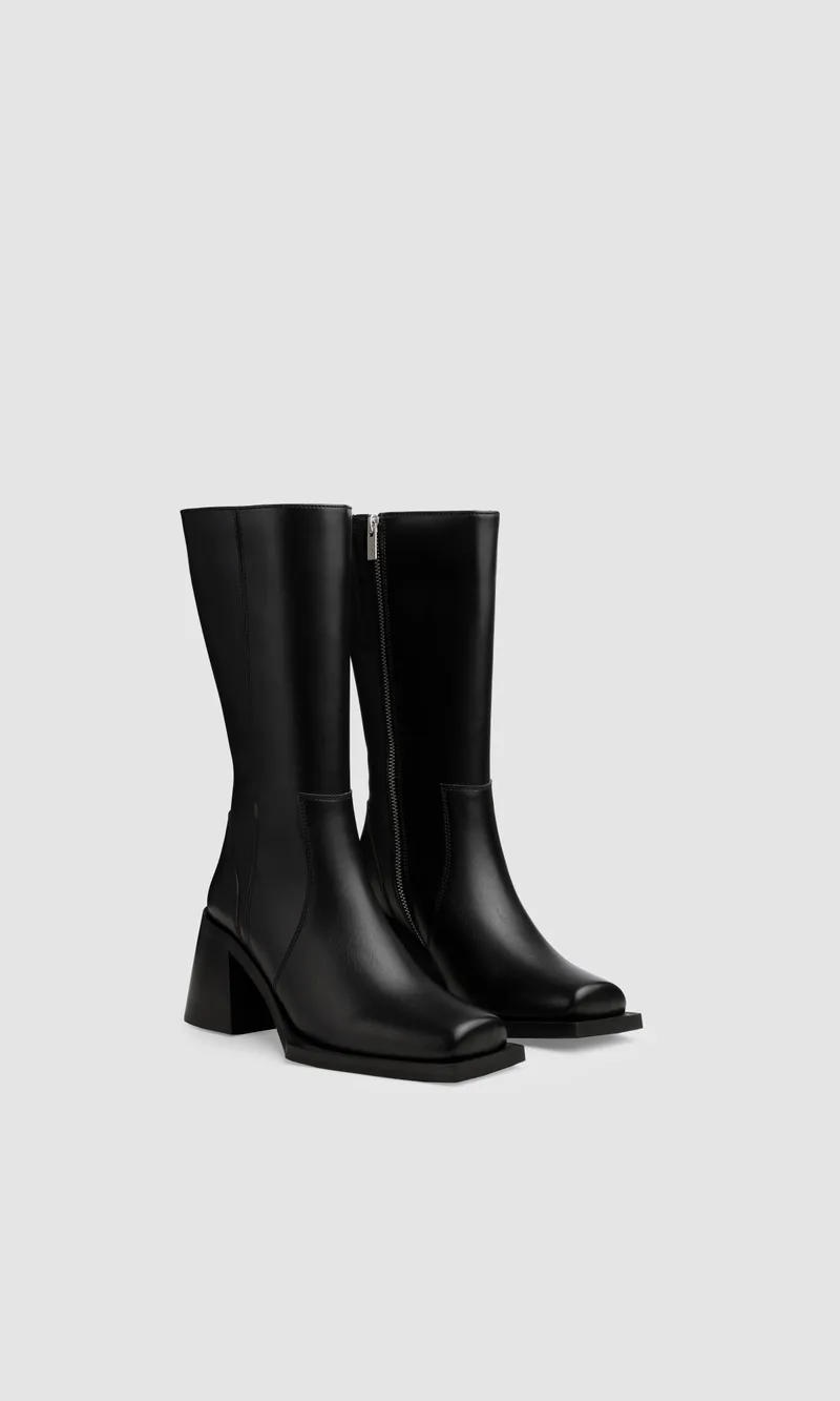 Prev Prev Damen vegan Stiefel Karel X Plus Schwarz, Schwarz, – Produktbild 2 von 2