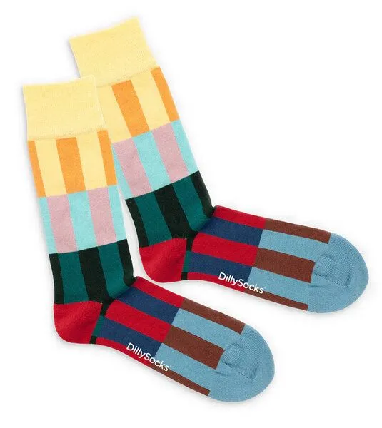 DillySocks DillySocks Socken Beach Chairs aus Biobaumwoll-Mix, Mehrfarbig, – Produktbild 1 von 3