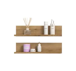 xonox.home Wandregal Aqua, Wandregal Set in Evoke Oak Nachbildung B/H/T: 51x12x14 cm – Produktbild 1 von 1