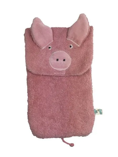 Pat und Patty Pat und Patty Wärmflasche "Schwein" , incl. Wärmflasche Fa. Sänger aus Naturgummi, Rosa, – Produktbild 2 von 3
