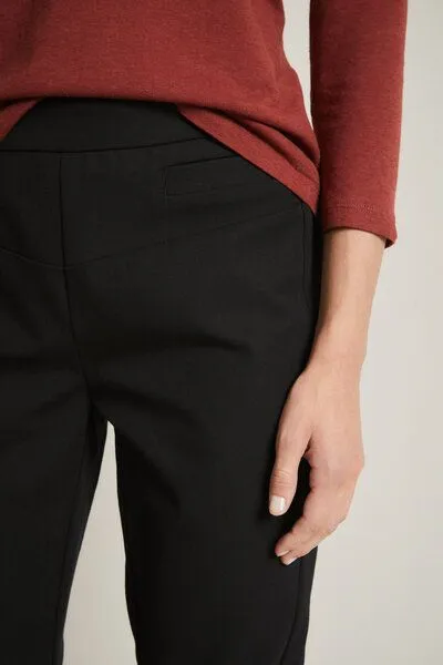 LANIUS LANIUS Slim Fit Hose aus Bio-Baumwolle mit Comfort Stretch, Black, – Produktbild 3 von 4