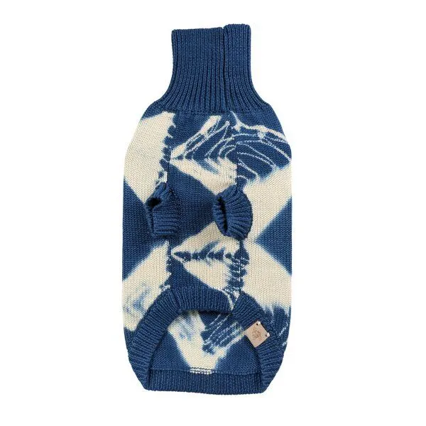 Wooliie Wooliie Indigo Vibe – Handgefertigter Hundepullover aus 100 % Merinowolle – Produktbild 2 von 4