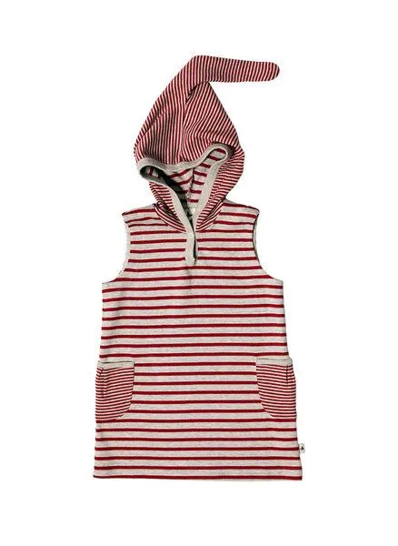 Leela Cotton Leela Cotton Tunika Kapuzenkleid Bio-Baumwolle, Rot-ziegel, – Produktbild 1 von 1