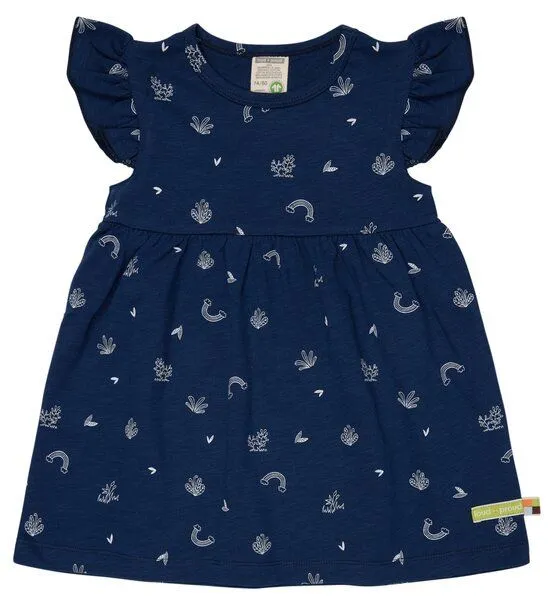 loud + proud loud + proud Babys & Kinder Kleid Slub Jersey, GOTS-zertifiziert, Ultramarin(blau), – Produktbild 2 von 2