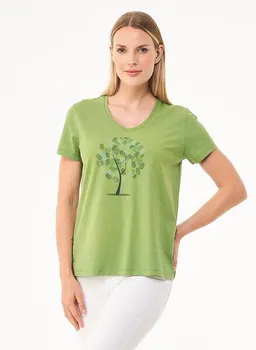 ORGANICATION ORGANICATION T-Shirt aus Bio-Baumwolle mit Baum-Print – Produktbild 1 von 1