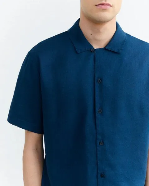 thinking mu thinking mu Blue Night Hemp Junior Shirt, Blue, – Produktbild 3 von 4