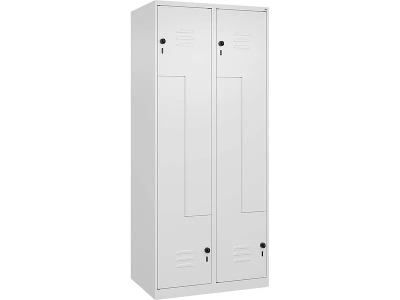 C+P C+P Z-Spind Classic PLUS, 4 Fächer, 1850x800x500mm, Verkehrsweiß/Verkehrsweiß – Produktbild 1 von 1