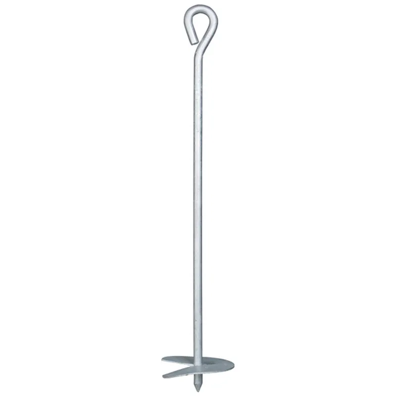 Alberts ALBERTS Bodenanker, zum Eindrehen, mit Zubehör, feuerverzinkt, Länge 525mm, Schnecke Ø100mm – Produktbild 1 von 1