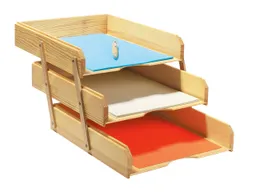 Briefablage Holz KLASSIK 3-fach – Produktbild 1 von 1