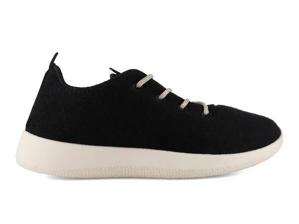 WoolFit WoolFit Woll-Sneaker Merino Schuhe unisex, Schwarz (ungefüttert), – Produktbild 3 von 4