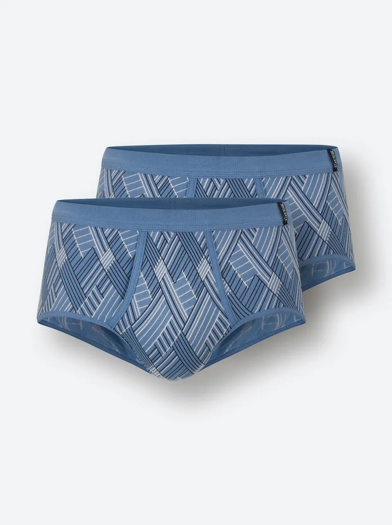KINGsCLUB Slip mittelblau-bedruckt, Mittelblau-bedruckt, – Produktbild 2 von 2