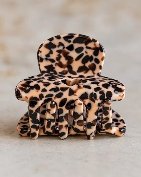 lille mus lille mus Haarklammer 'Herzchen', Gepard, – Produktbild 3 von 4