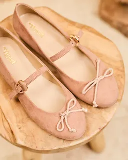 Minuit Sur Terre Minuit Sur Terre Damen vegan Ballerinas Silène Pétale Rosa – Produktbild 1 von 1