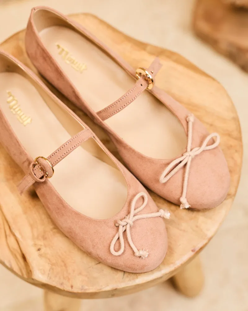 Minuit Sur Terre Minuit Sur Terre Damen vegan Ballerinas Silène Pétale Rosa, Rosa, – Produktbild 1 von 2