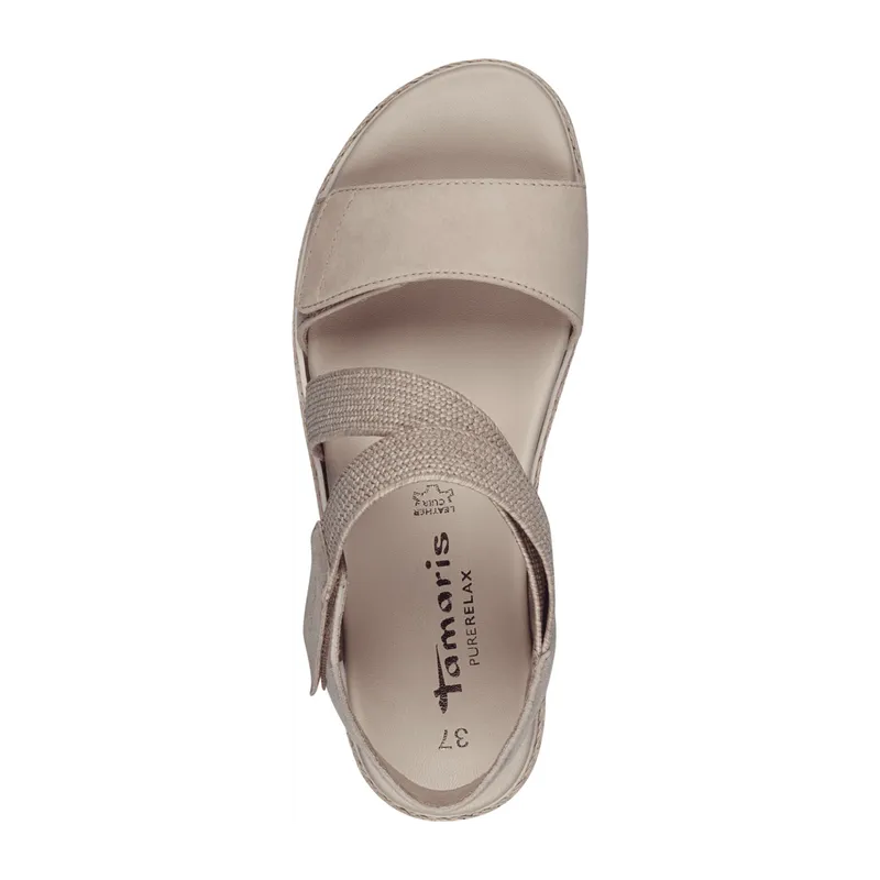 Tamaris Tamaris Da.-SandaletteModel 2824142 für Damen, beige, Größe 42 EU, Beige, – Produktbild 3 von 4