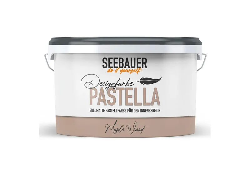 SEEBAUER diy Wandfarbe Design-Pastellfarbe PASTELLA, Edelmattes Finish, Braun, – Produktbild 1 von 1