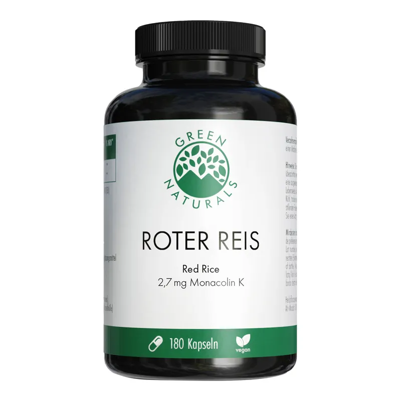 Green Naturals Green Naturals Roter Reis Monacolin K vegane Kapseln – Produktbild 1 von 1