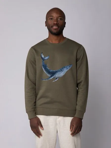 watapparel watapparel Sweatshirt Unisex Wal, Khaki, – Produktbild 2 von 3