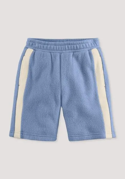 hessnatur hessnatur Fleece Shorts aus reiner Bio-Baumwolle, Rivierablau, – Produktbild 1 von 4