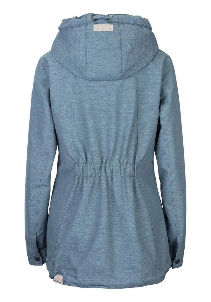 ragwear ragwear Funktionsjacke ZUZKA stylische Übergangs-Outdoor-Jacke Water repellent coating, Blau, – Produktbild 2 von 5