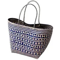 Soeji Soeji Blaue Einkaufstasche | Strandtasche | Tragetasche KIDUL aus Rattan – Produktbild 1 von 1