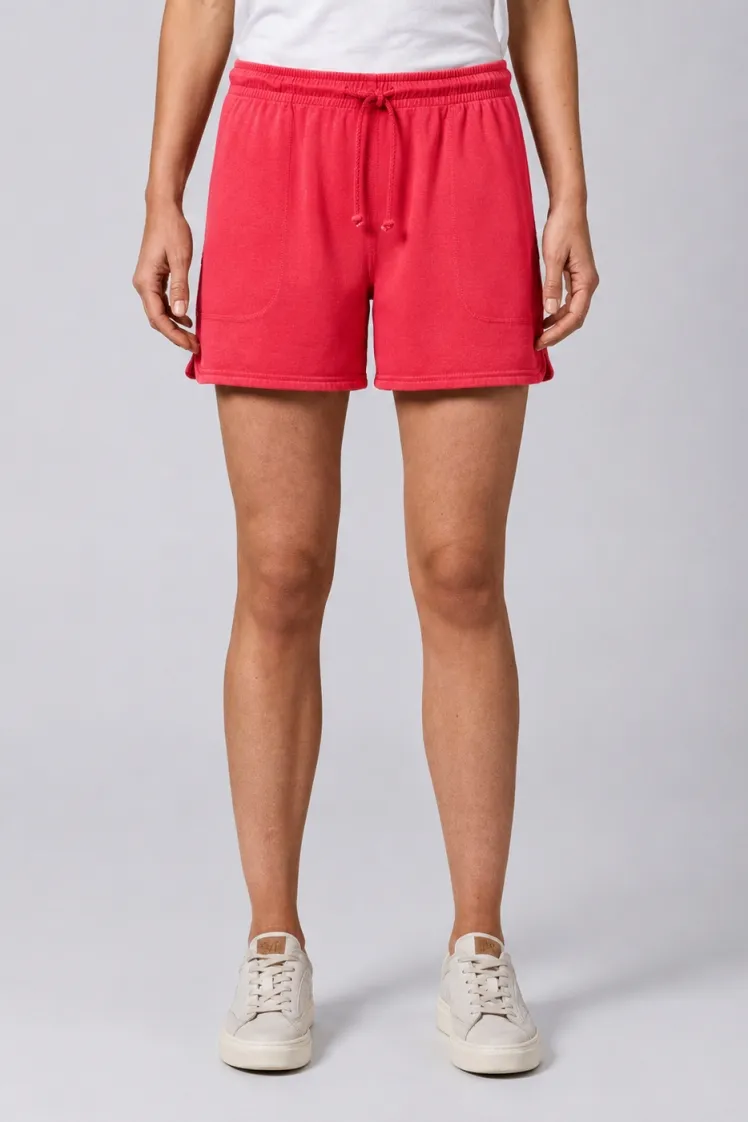 HempAge Hempage Damen vegan Shorts Aus Piqué Jersey In Magnolienrosa, Rosa, – Produktbild 2 von 2