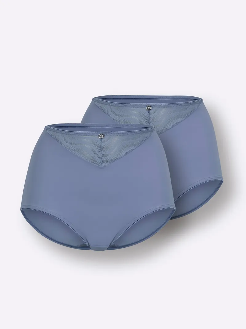 wäschepur Taillenslip 2x taubenblau, 2x taubenblau, – Produktbild 2 von 2