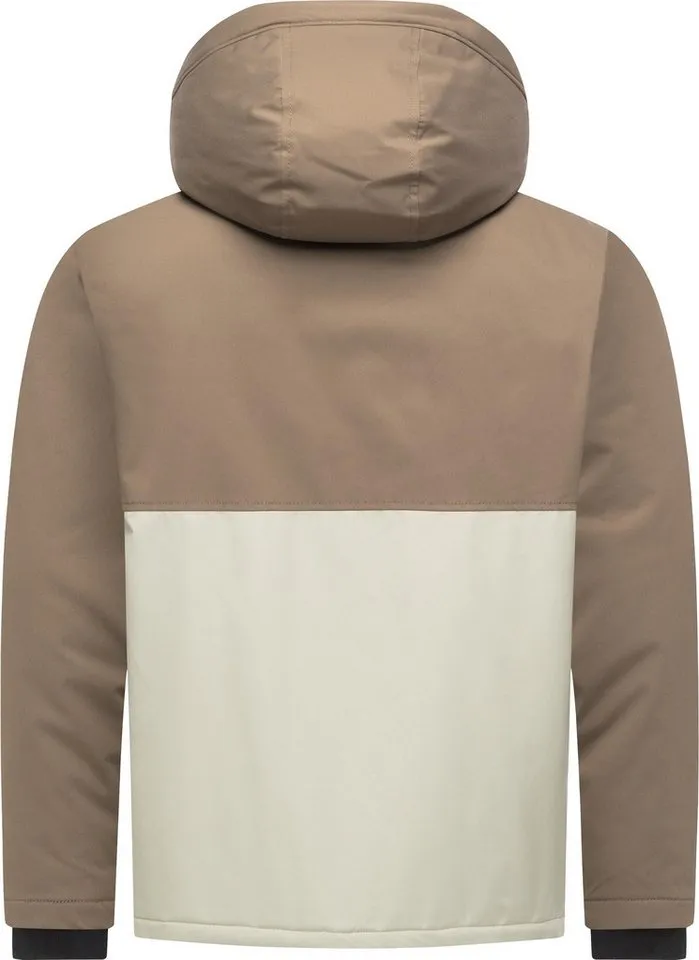 ragwear ragwear Funktionsjacke Roaan Wasserdichte leichte Winterjacke mit Kapuze, Braun, – Produktbild 4 von 5