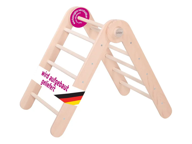 Babybay Babybay Kletterdreieck Littlefoot Maße: 60,6 x 18,2 x 81,3 cm, Natur, – Produktbild 1 von 2