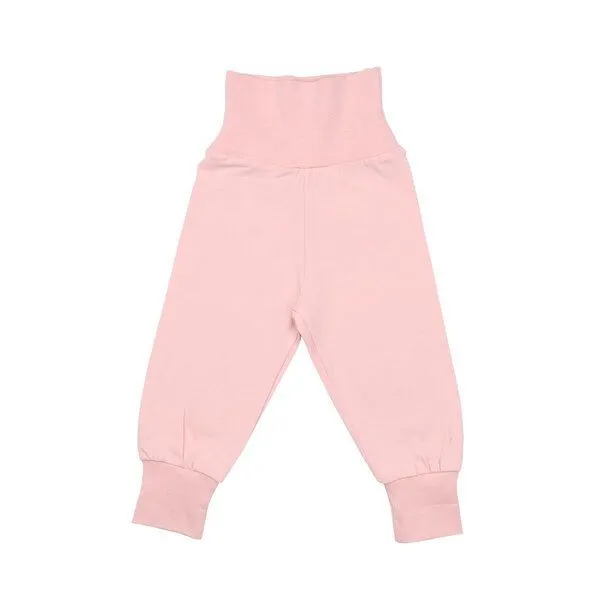 Walkiddy Baby Krabbelhose GOTS-zertifiziert aus Bio-Baumwolle, rosa mit hohem Komfortbund & Rippbündchen – Walkiddy, weich, elastisch & krabbelgeeignet – Produktbild 1 von 1