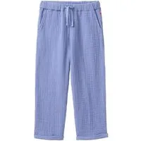 People Wear Organic People Wear Organic Musselin Hose, blau uni, Bio-Baumwolle – Produktbild 1 von 1