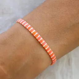juni juni Breites Armband Apricot - einzeln oder im Set - verstellbare Sommer Armbänder – Produktbild 1 von 1