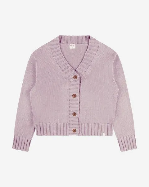 MATONA Matona Strickjacke | Knit Jacket | aus Bio-Baumwolle | GOTS-zertifiziert, Lavender, – Produktbild 1 von 1