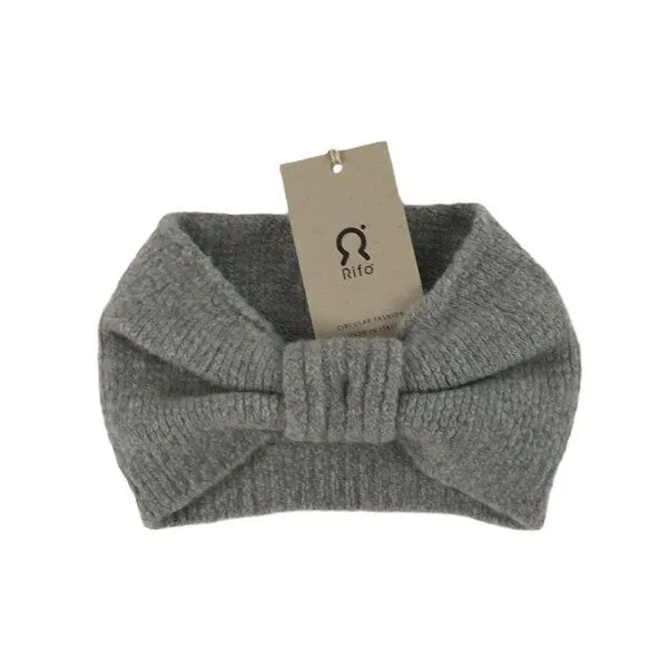 Rifò - Circular Fashion Made in Italy Rifò - Circular Fashion Made in Italy Recycelte Kaschmirwolle Stirnband - Amelia, Grau, – Produktbild 1 von 1