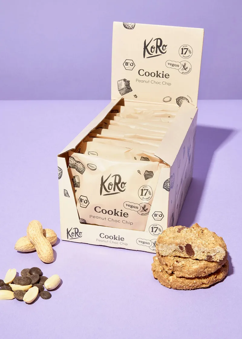 KoRo Bio Cookie Peanut Chocolate Chip 12 x 50 g – Produktbild 1 von 5