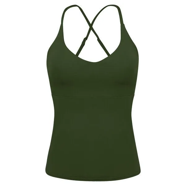 Frija Omina Frija Omina Recycling Tankini Top Nola, Oliv (grün), – Produktbild 1 von 3
