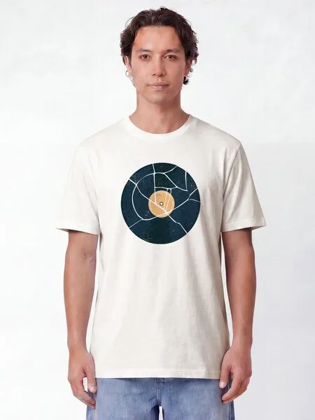 watapparel watapparel T-Shirt Unisex Broken Vinyl, Off white, – Produktbild 2 von 2