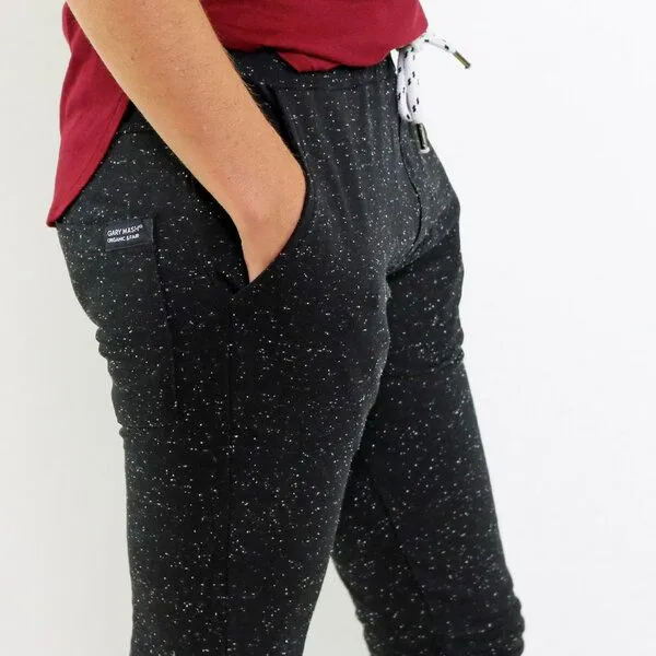 Gary Mash GARY MASH Jogginghose Macklin Mélange aus Biobaumwolle, Schwarz, – Produktbild 4 von 4