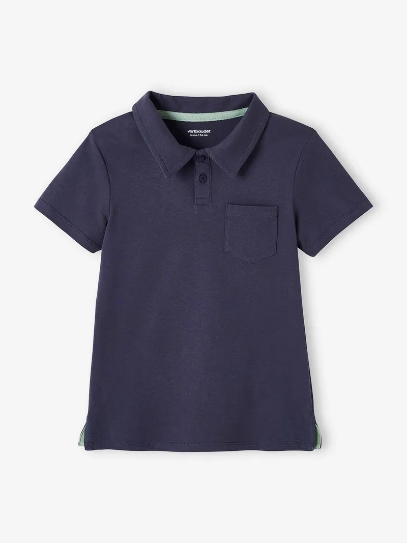 Vertbaudet 2er-Pack Jungen Poloshirts, Pack blau, – Produktbild 2 von 3