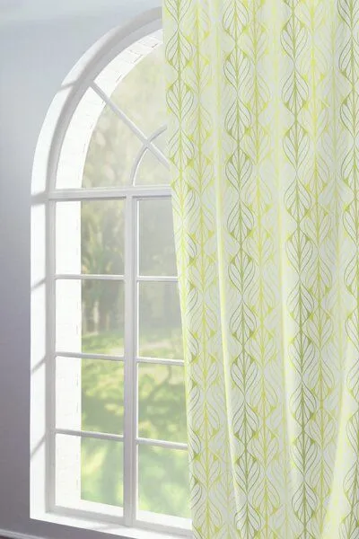 Nature by Adam Nature by Adam Vorhang aus Leinen und Bio-Baumwolle - Made in Germany - Wave, Grün, – Produktbild 4 von 8