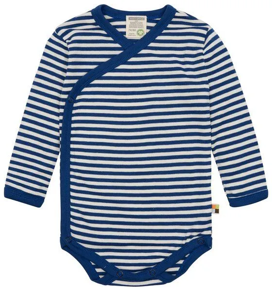 loud + proud loud + proud Babys & Kinder Wickelbody langarm, GOTS-zertifiziert, Ultramarine (blau), – Produktbild 2 von 2