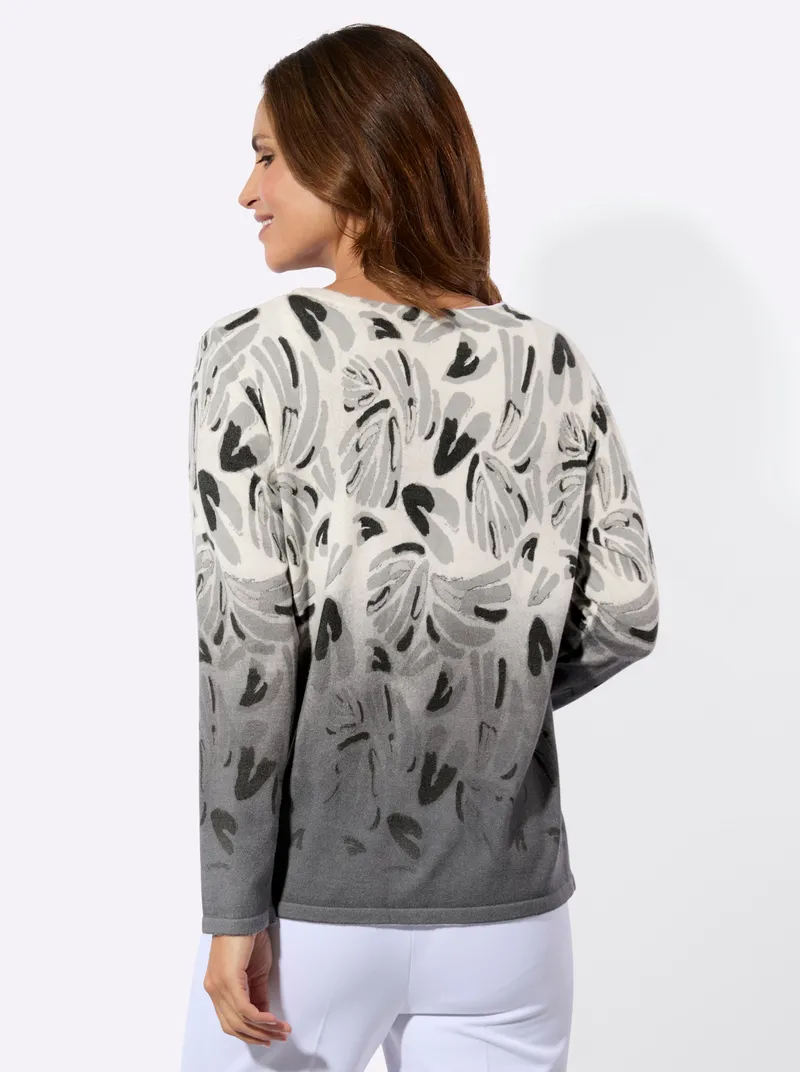 Witt Cardigan, Champagner-anthrazit-bedruckt, – Produktbild 1 von 2