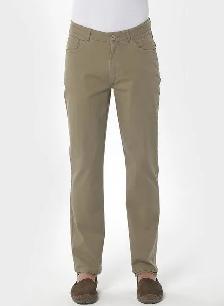 ORGANICATION ORGANICATION Five-Pocket-Hose aus Bio-Baumwolle, Grün(olive), – Produktbild 1 von 3