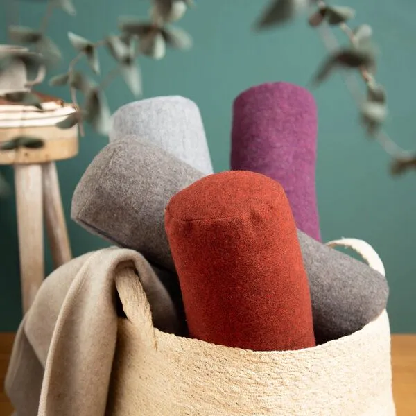 nahtur-design nahtur-design Nackenrolle aus Flauschloden mit Naturfüllung, Moos, – Produktbild 6 von 6