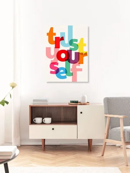 Photocircle Photocircle Poster / Leinwandbild - Trust Yourself Typography – Produktbild 3 von 4