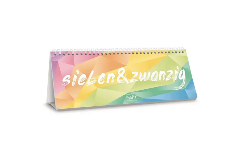 Häfft Häfft Tischkalender 2027 mit Aufsteller, Rainbow, – Produktbild 1 von 6