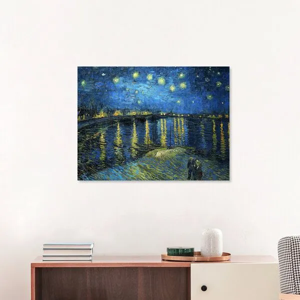 Photocircle Photocircle Poster / Leinwandbild - Vincent van Gogh - Sternennacht über der Rhone – Produktbild 1 von 4