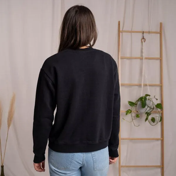 Vresh Clothing Vresh Clothing Vrancesca - Sweater aus Biobaumwolle, Schwarz, – Produktbild 3 von 5